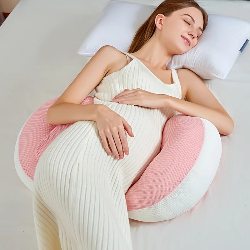 Coussin de Grossesse en Forme U – Soutien Corps Entier pour Futures Mamans
