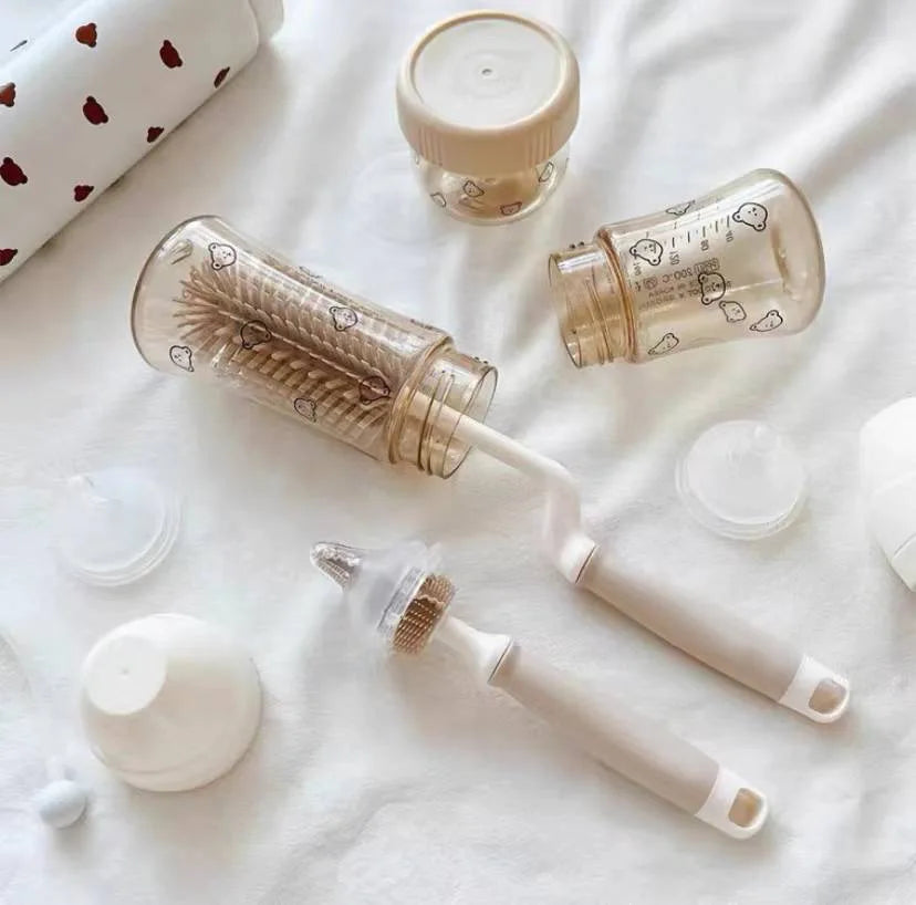 Ensemble Peigne et Brosse Bébé - Doux et Sécurisé pour Nouveau-nés