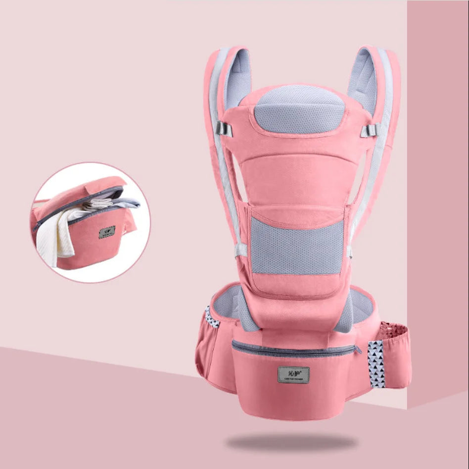 Porte-Bébé Ergonomique 6-en-1™ avec Siège à la Taille et Support Respirant