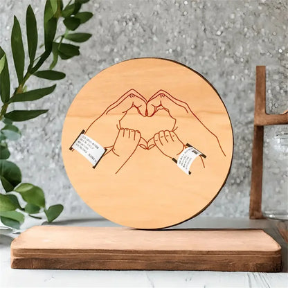 Porte-Souvenir Gravé Personnalisé pour Bébé - Cadeau Naissance Original