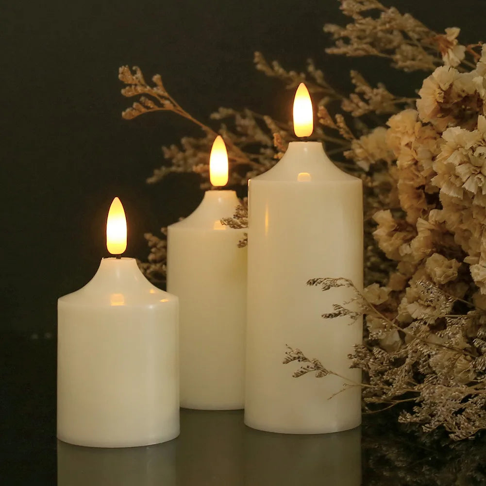 Bougies LED sans flamme avec télécommande – Effet flamme réaliste (lot de 6 ou 12)