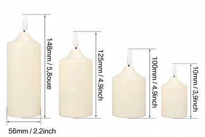 Bougies LED sans flamme avec télécommande – Effet flamme réaliste (lot de 6 ou 12)