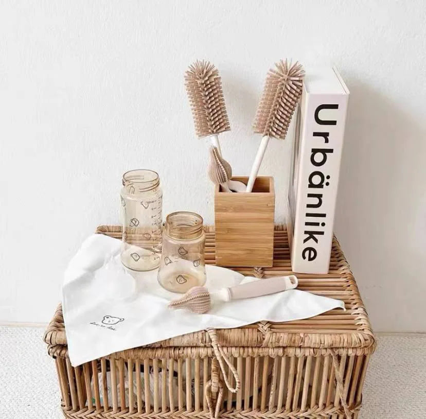 Ensemble Peigne et Brosse Bébé - Doux et Sécurisé pour Nouveau-nés