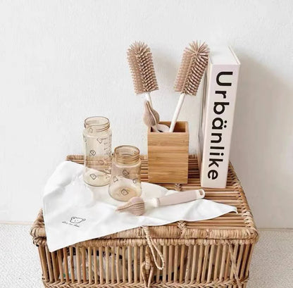 Ensemble Peigne et Brosse Bébé - Doux et Sécurisé pour Nouveau-nés