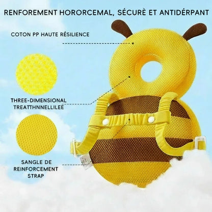 Coussin de Protection Bébé – Anti-Chute en Forme d’Abeille | Sécurité & Confort
