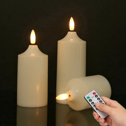 Bougies LED sans flamme avec télécommande – Effet flamme réaliste (lot de 6 ou 12)