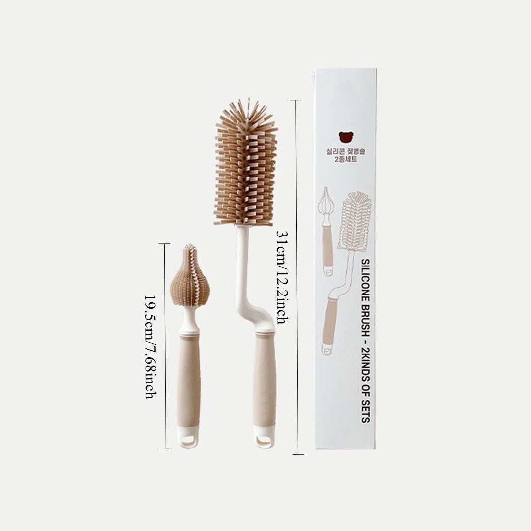 Ensemble Peigne et Brosse Bébé - Doux et Sécurisé pour Nouveau-nés