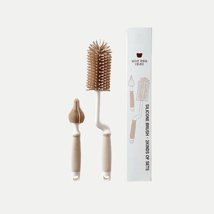 Ensemble Peigne et Brosse Bébé - Doux et Sécurisé pour Nouveau-nés